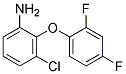 3-Chloro-2-(2,4-difluorophenoxy)aniline 结构式