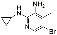 5-Bromo-N2-cyclopropyl-4-methyl-pyridine-2,3-diamine 结构式