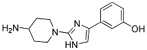 3-[2-(4-AMINOPIPERIDIN-1-YL)IMIDAZOL-4-YL]PHENOL 结构式