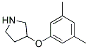 3-(3,5-DIMETHYLPHENOXY)PYRROLIDINE 结构式