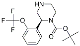 (S)-2-(2-TRIFLUOROMETHOXY-PHENYL)-PIPERAZINE-1-CARBOXYLIC ACID TERT-BUTYL ESTER 结构式