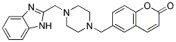 6-([4-(1H-BENZIMIDAZOL-2-YLMETHYL)PIPERAZIN-1-YL]METHYL)-2H-CHROMEN-2-ONE 结构式