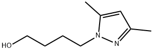 4-(3,5-二甲基-1H-吡唑-1-基)丁-1-醇 结构式