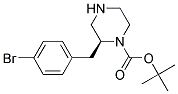 (S)-2-(4-BROMO-BENZYL)-PIPERAZINE-1-CARBOXYLIC ACID TERT-BUTYL ESTER 结构式