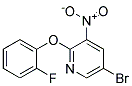5-Bromo-2-(2-fluoro-phenoxy)-3-nitro-pyridine 结构式