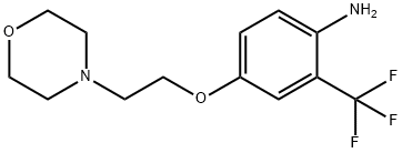 4-[2-(4-MORPHOLINYL)ETHOXY]-2-(TRIFLUOROMETHYL)-PHENYLAMINE 结构式