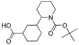 3-(1-(TERT-BUTOXYCARBONYL)PIPERIDIN-2-YL)CYCLOHEXANECARBOXYLIC ACID 结构式