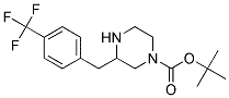 3-(4-TRIFLUOROMETHYL-BENZYL)-PIPERAZINE-1-CARBOXYLIC ACID TERT-BUTYL ESTER 结构式