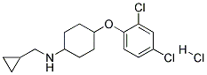 CYCLOPROPYLMETHYL-[4-(2,4-DICHLORO-PHENOXY)-CYCLOHEXYL]-AMINE HYDROCHLORIDE 结构式