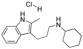 CYCLOHEXYL-[3-(2-METHYL-1H-INDOL-3-YL)-PROPYL]-AMINE HYDROCHLORIDE 结构式