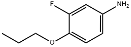 3-氟-4-丙氧基苯胺 结构式