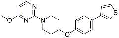 4-METHOXY-2-(4-[4-(3-THIENYL)PHENOXY]PIPERIDIN-1-YL)PYRIMIDINE 结构式