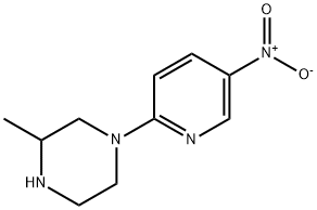 3-甲基-1-(5-硝基吡啶-2-基)哌嗪 结构式