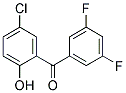 (5-Chloro-2-hydroxyphenyl)(3,5-difluorophenyl)methanone 结构式