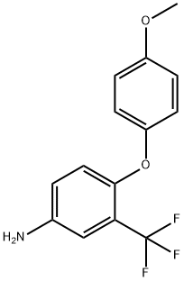4-(4-甲氧基苯氧基)-3-(三氟甲基)苯胺 结构式