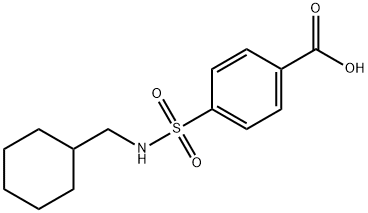 4-(CYCLOHEXYLMETHYL-SULFAMOYL)-BENZOIC ACID 结构式