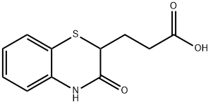 3-(3-OXO-3,4-DIHYDRO-2H-1,4-BENZOTHIAZIN-2-YL)PROPANOIC ACID 结构式