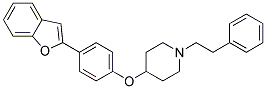 4-[4-(1-Benzofuran-2-yl)phenoxy]-1-(2-phenylethyl)piperidine 结构式