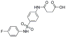 N-[4-(4-FLUORO-PHENYLSULFAMOYL)-PHENYL]-SUCCINAMIC ACID 结构式