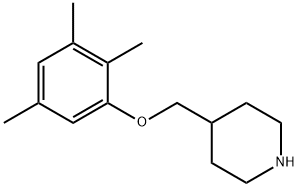 4-[(2,3,5-TRIMETHYLPHENOXY)METHYL]PIPERIDINE 结构式