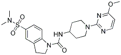 5-[(DIMETHYLAMINO)SULFONYL]-N-[1-(4-METHOXYPYRIMIDIN-2-YL)PIPERIDIN-4-YL]INDOLINE-1-CARBOXAMIDE 结构式