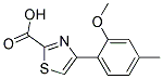 4-(2-METHOXY-4-METHYL-PHENYL)-THIAZOLE-2-CARBOXYLIC ACID 结构式