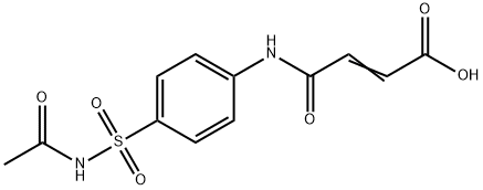 3-(4-Acetylsulfamoyl-phenylcarbamoyl)-acrylic acid 结构式