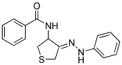 N-[(4Z)-4-(2-PHENYLHYDRAZONO)TETRAHYDRO-3-THIENYL]BENZAMIDE 结构式