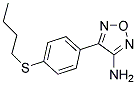 4-[4-(Butylthio)phenyl]-1,2,5-oxadiazol-3-amine 结构式