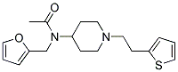 N-(2-FURYLMETHYL)-N-(1-[2-(2-THIENYL)ETHYL]PIPERIDIN-4-YL)ACETAMIDE 结构式