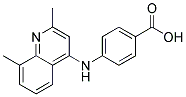 4-[(2,8-DIMETHYLQUINOLIN-4-YL)AMINO]BENZOIC ACID 结构式