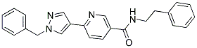 6-(1-BENZYL-1H-PYRAZOL-4-YL)-N-PHENETHYL-NICOTINAMIDE 结构式