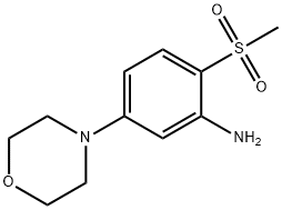2-(甲基磺酰基)-5-吗啉代苯胺 结构式