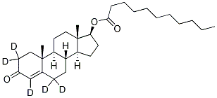 TESTOSTERONE-2,2,4,6,6-D5 UNDECANOATE 结构式