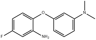 3-(2-氨基-4-氟苯氧基)-N,N-二甲基苯胺 结构式