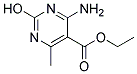 ETHYL-4-AMINO-2-HYDROXY-6-METHYL-PYRIMIDINE-5-CARBOXYLATE 结构式