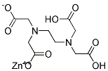 (Ethylenedinitrilo)tetraacetic acid monozinc salt 结构式