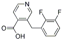 3-[(2,3-DIFLUOROPHENYL)METHYL]-4-PYRIDINECARBOXYLIC ACID 结构式