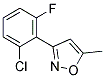 3-(2-CHLORO-6-FLUOROPHENYL)-5-METHYLISOXAZOLE 结构式