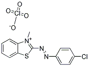 2-[(P-CHLOROPHENYL)AZO]-3-METHYL-BENZOTHIAZOLIUM PERCHLORATE 结构式