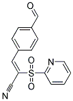 3-(4-Formylphenyl)-2-(pyridin-2-ylsulfonyl)acrylonitrile, tech 结构式
