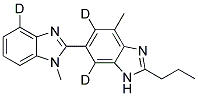2-N-PROPYL-4-METHYL-6-(1-METHYLBENZIMIDAZOL-2-YL)-BENZIMIDAZOLE-D3 结构式