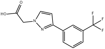 3-[3-(TRIFLUOROMETHYL)PHENYL]-1H-PYRAZOL-1-YLACETIC ACID 结构式