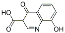3,4-二氢-8-羟基-4-羰基喹啉-3-羧酸 结构式