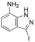 7-AMINO-3-IODO (1H)INDAZOLE 结构式