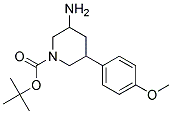 TERT-BUTYL 3-AMINO-5-(4-METHOXYPHENYL)PIPERIDINE-1-CARBOXYLATE 结构式