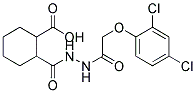 2-(N'-[2-(2,4-Dichloro-phenoxy)-acetyl]-hydrazinocarbonyl)-cyclohexanecarboxylic acid 结构式