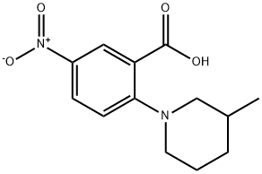 5-NITRO-2-(3-METHYLPIPERIDIN-1-YL)BENZOIC ACID 结构式