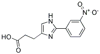 3-[2-(3-NITROPHENYL)IMIDAZOL-4-YL]-PROPIONIC ACID 结构式