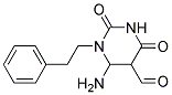 6-AMINO-2,4-DIOXO-1-(2-PHENYLETHYL)TETRAHYDROPYRIMIDINE-5-CARBALDEHYDE 结构式